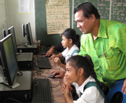 Steps programme in action at two of the pilot primary schools in Apia – February 2014